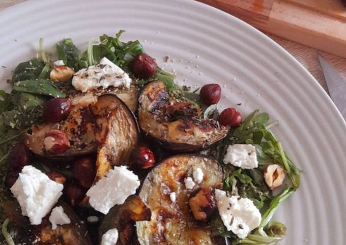 Salade d'aubergine grillée