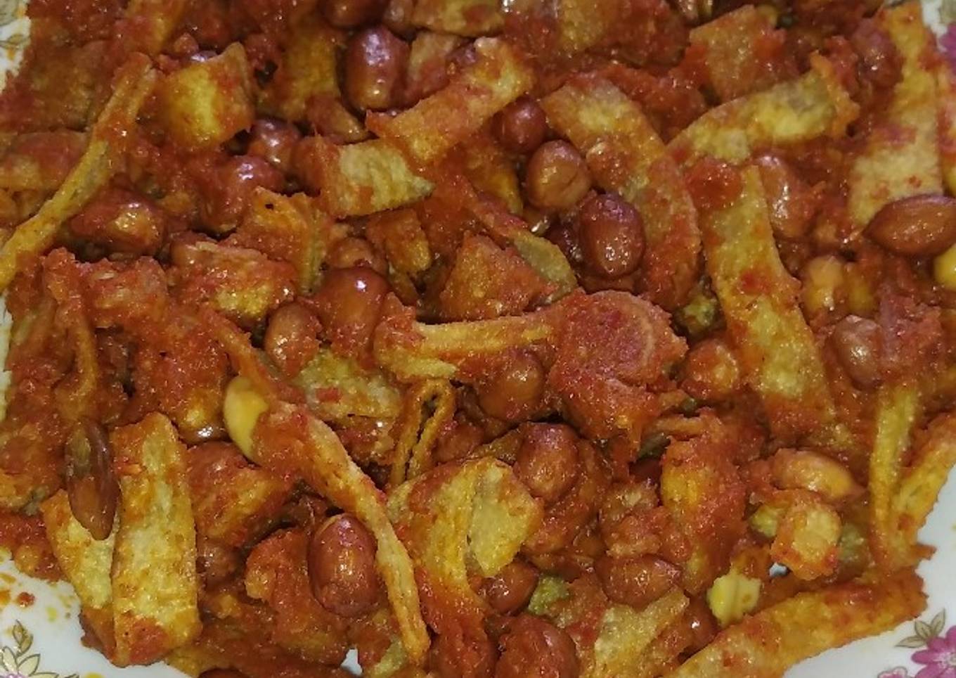 Sambal Goreng Pangsit Kacang
