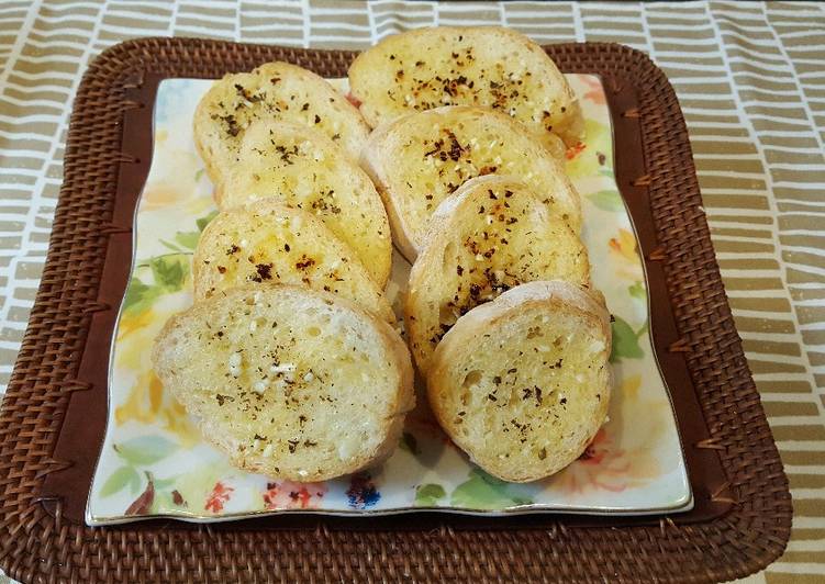 cara buat garlic bread