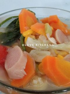 Foto resep Sup sosis sayur