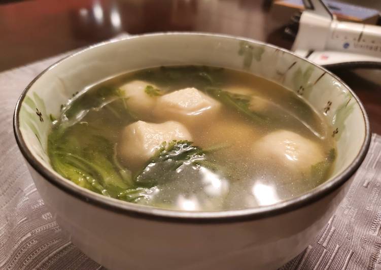 Recipe of Speedy Tong Ho Fishball Soup