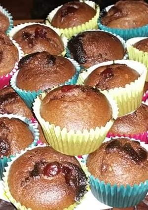Meggyes - gyümölcsös Muffin recept fotója