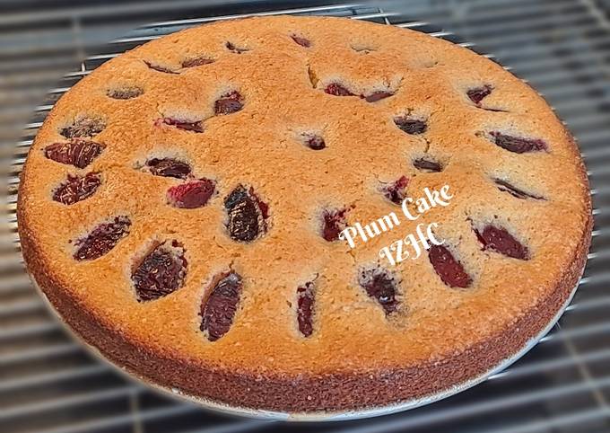 Plum Cake with Plum Jam Frosting - Homespun Seasonal Living