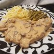 Côtes de veau à la crème de parmesan et mascarpone
