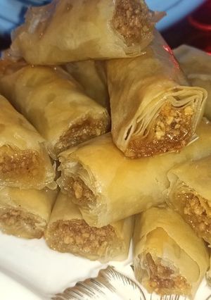 صورة لوصفة البقلاوة او اصابع الجلاش الحلو بالسوداني 😍
