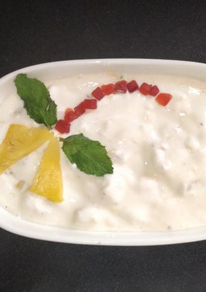 A picture of Pineapple raita.