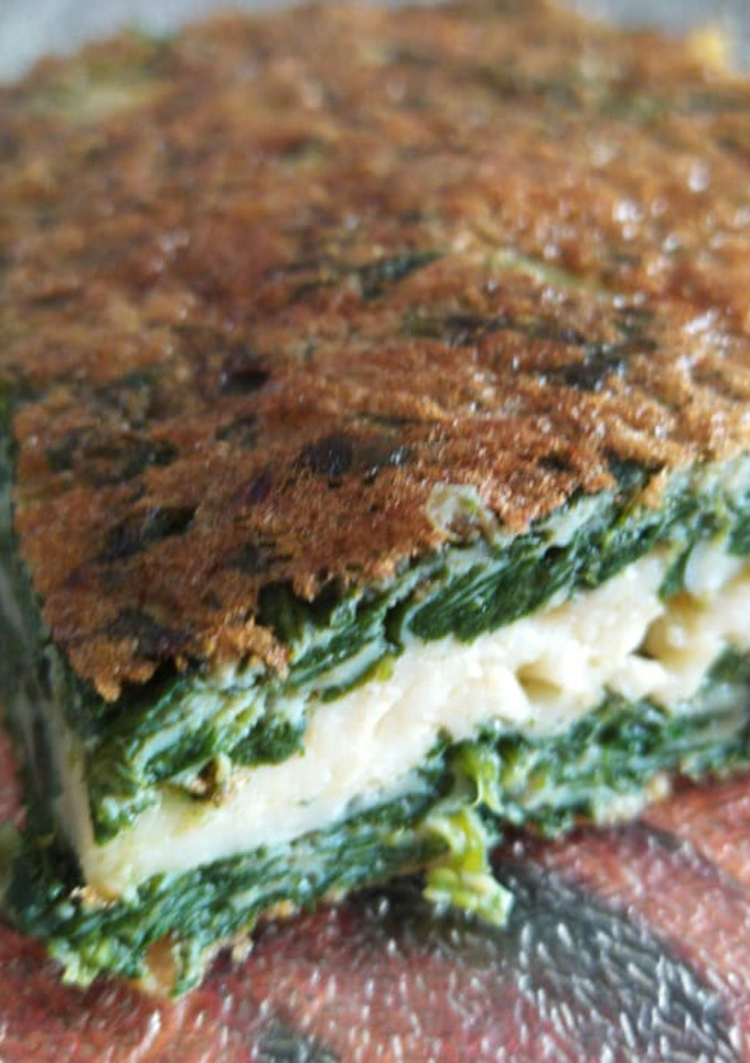 Una foto de Omelette de espinaca súper fácil!