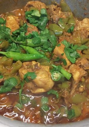 A picture of Shimla Mirch Chicken 🐓.
