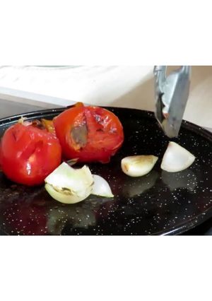 Una foto de Salsa roja