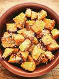 Zucca arrosto al sesamo e rosmarino