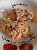 Tagliatelle di riso e mais alle vongole e tonno