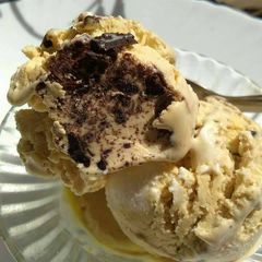 A picture of Chocolate icecream.