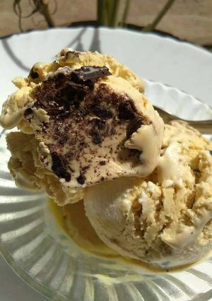 A picture of Chocolate icecream.