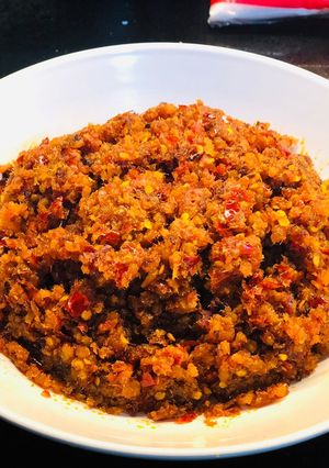 A picture of Sambal Chili Dried Prawn / 香辣叁巴虾米.
