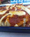 Canelones rápidos con lo que tenía en la heladera