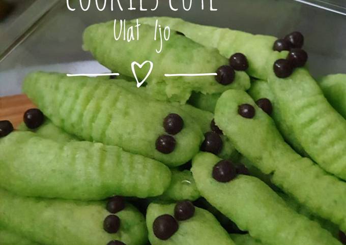 Cookies Cute Ulat Ijo