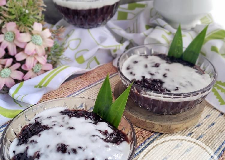 Resep Mudah Bubur Ketan Hitam Sedap