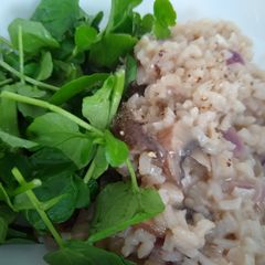 A picture of Auntie's Quick & Easy Mushroom Risotto.