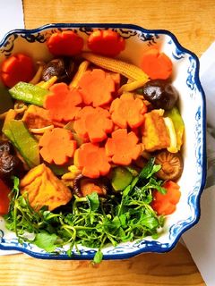 Hình của món Đậu hũ xào rau củ.