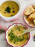 Súp kem gà (2 cách chay, mặn)