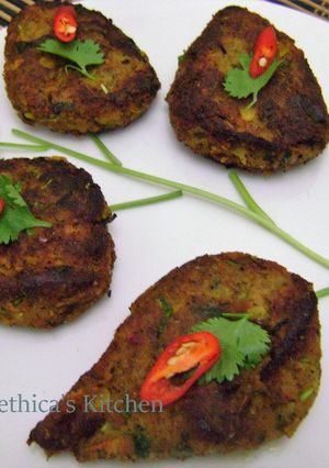A picture of Chicken Keema Kebab.
