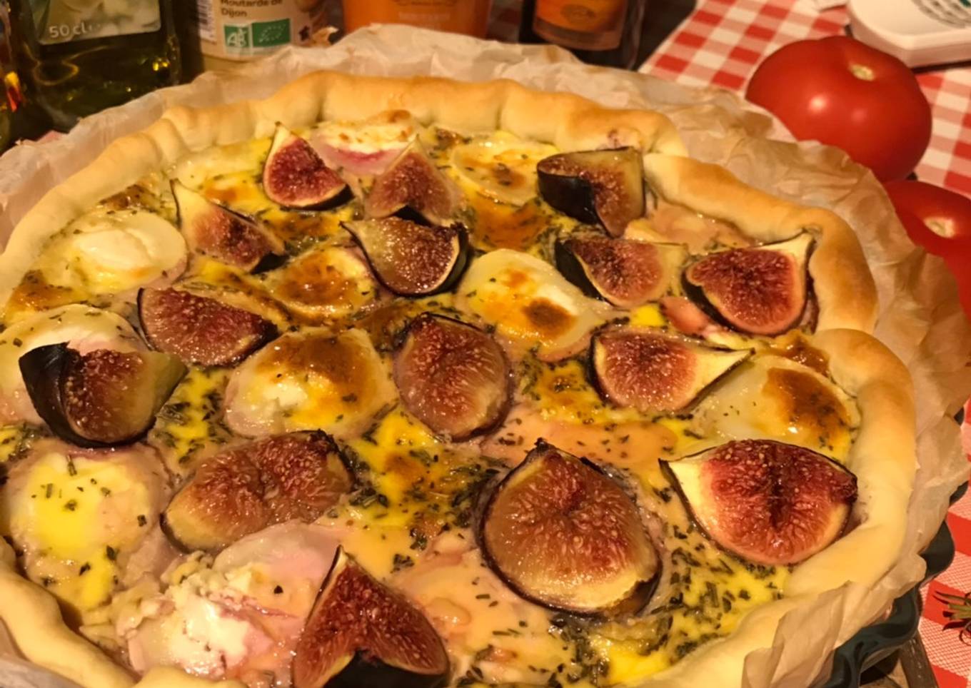 Tarte aux figues et au chèvre