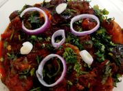 A picture of brinjal masala