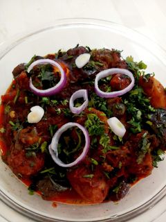 A picture of Masala Brinjal.