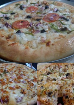 A picture of Chiken Tikka Pizza #CookpadRamadan #RamadanSpecial.