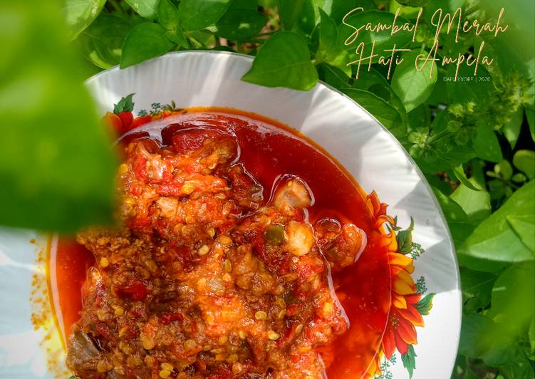 Langkah Mudah untuk Menyiapkan #87 Sambal Merah Hati Ampela yang Bisa Manjain Lidah