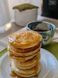 Pancakes dulces (usé el suero del yogurt casero 👏👏👏!, vos podés usar leche