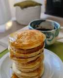 Pancakes dulces (usé el suero del yogurt casero 👏👏👏!, vos podés usar leche