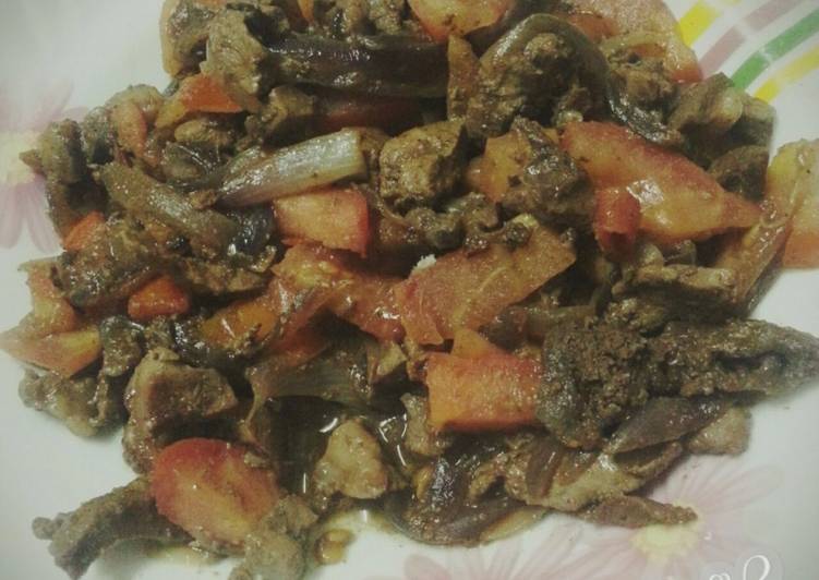 كبدة سريعة التحضير وطعم خيالي