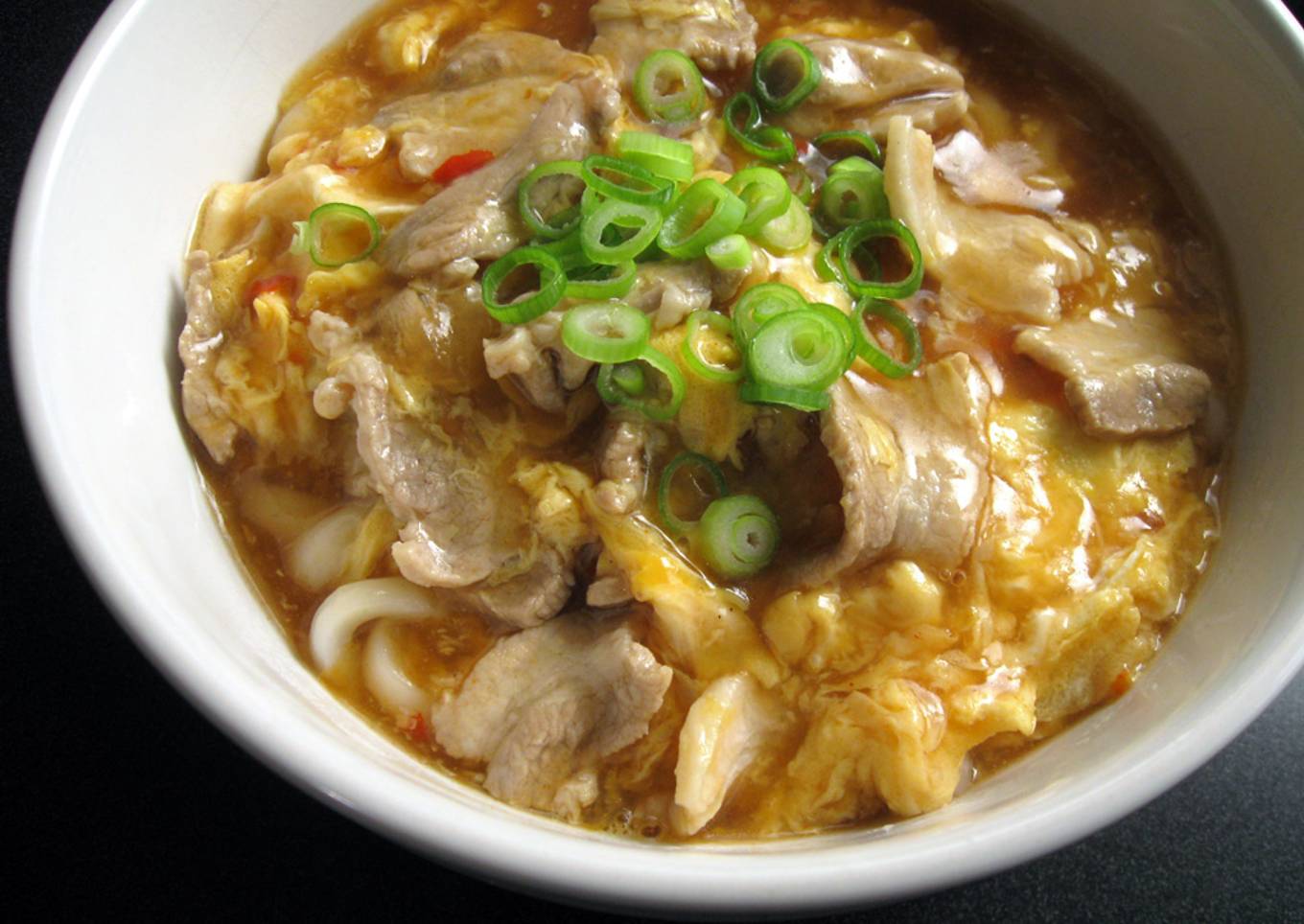 Easy Hot & Sour Soup with Udon