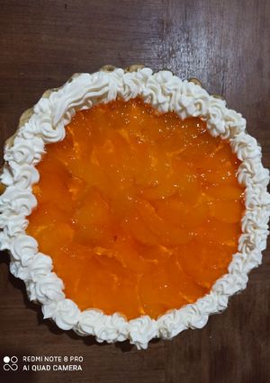 Una foto de Tarta de durazno