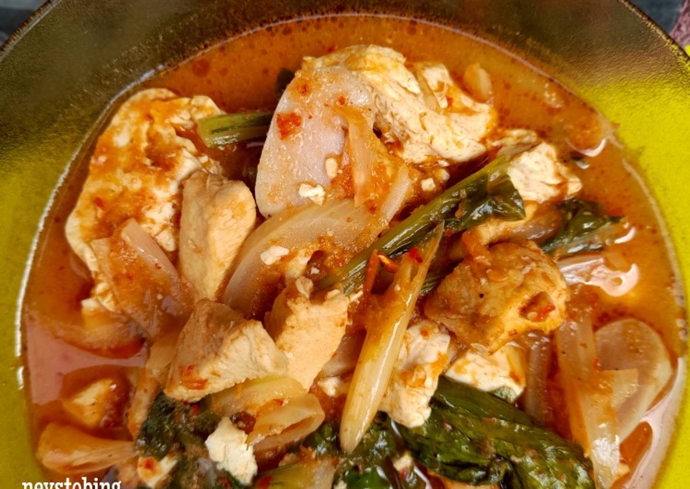 #327. Sundubu Jjigae 순두부 찌개 (Sup Tahu Pedas)