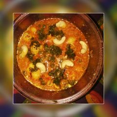 A picture of Khoya makhana matar.