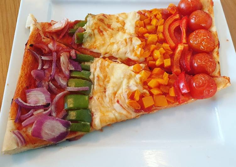 Step-by-Step Guide to Prepare Speedy Rainbow Pizza