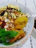 Bún trộn chay