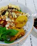 Bún trộn chay
