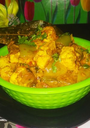 A picture of Kadhai Paneer.