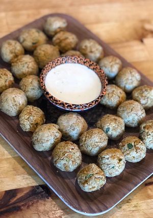 Une photo de Falafel express au four