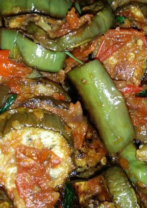 Foto resep Sambel terong ungu panggang teflon