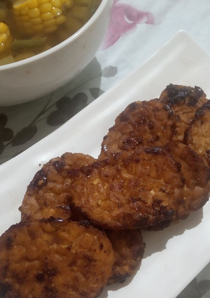 Foto resep Tempe Bacem Bakar Tanpa Air Kelapa