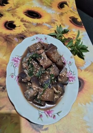 Foto resep Tumis terong ungu, udang rebon 💚