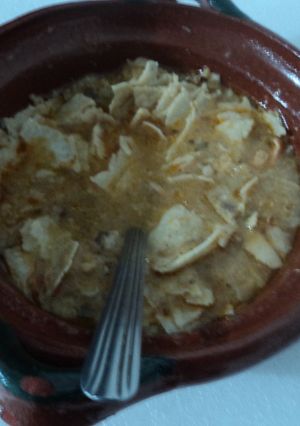 Una foto de Caldo de tortillas para enfermos San Diego de Alejandría