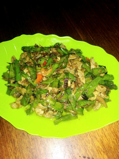 Foto resep Tumis kacang panjang telur and udang papay