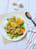 Capcay goreng baso ala chinese food