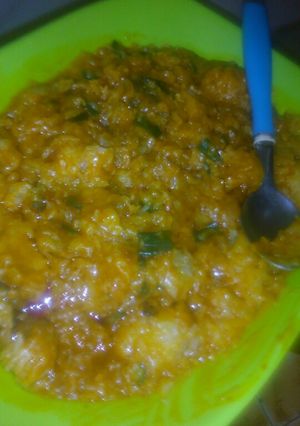 A picture of My Water yam porridge.