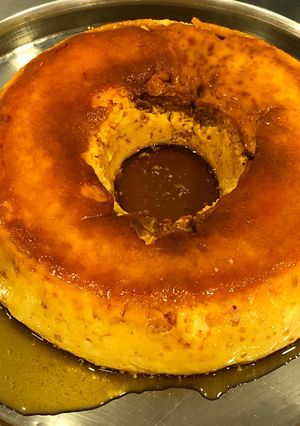 Una foto de Flan casero en olla Essen
